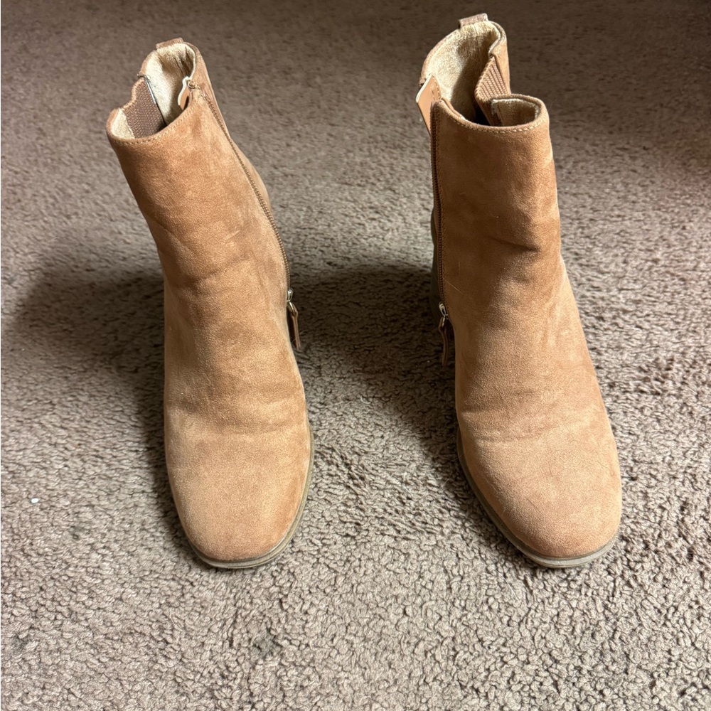 Dr. Scholl's Light Brown Ankle Booties